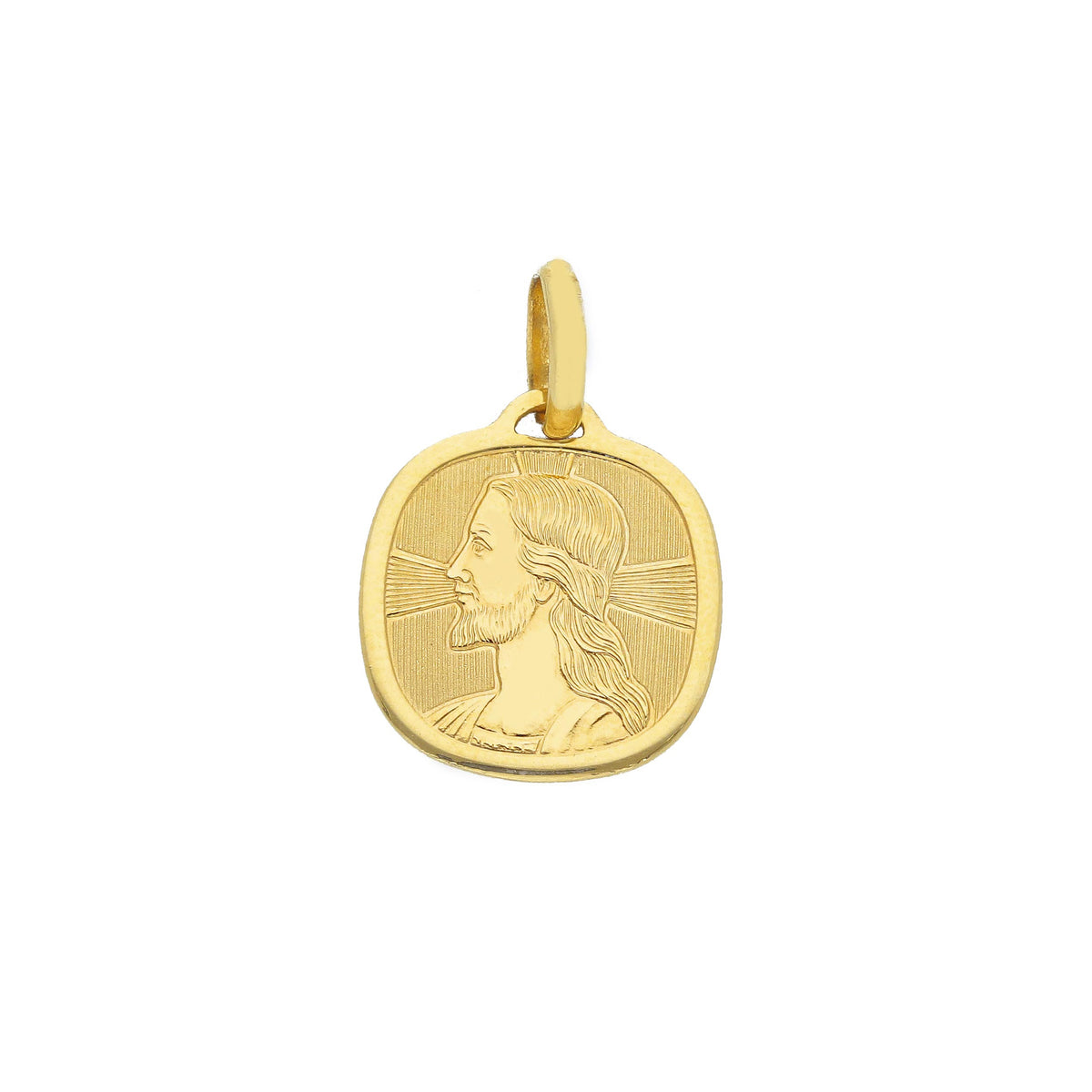 Christ medal in 18kt yellow gold