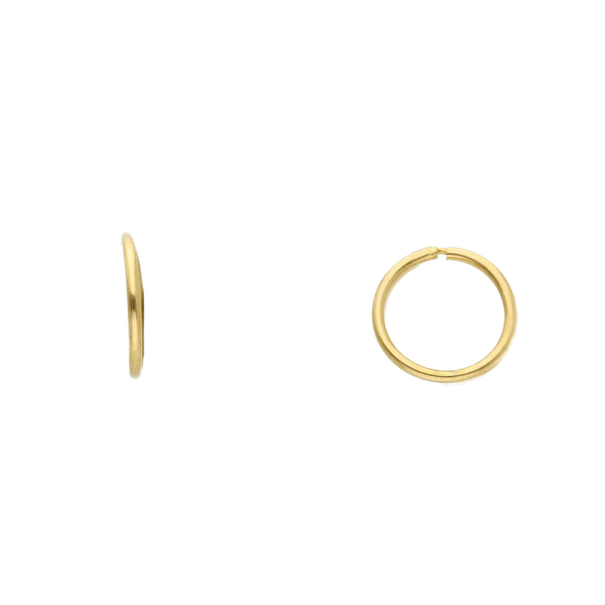 Maiocchi Gold Orecchini Cerchi in Oro Giallo 18kt Ø 8 MM