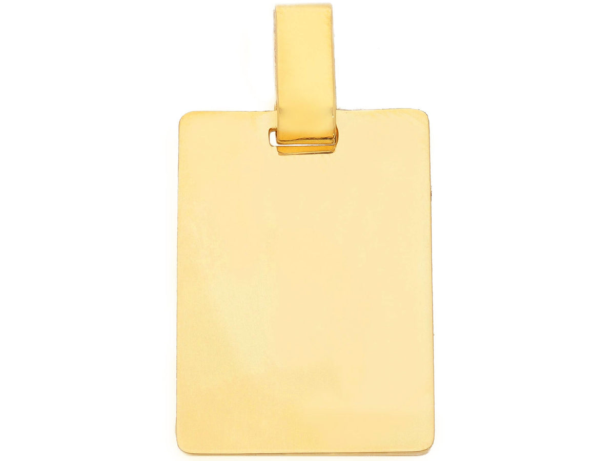 25 x 17 mm medal in 18kt yellow gold