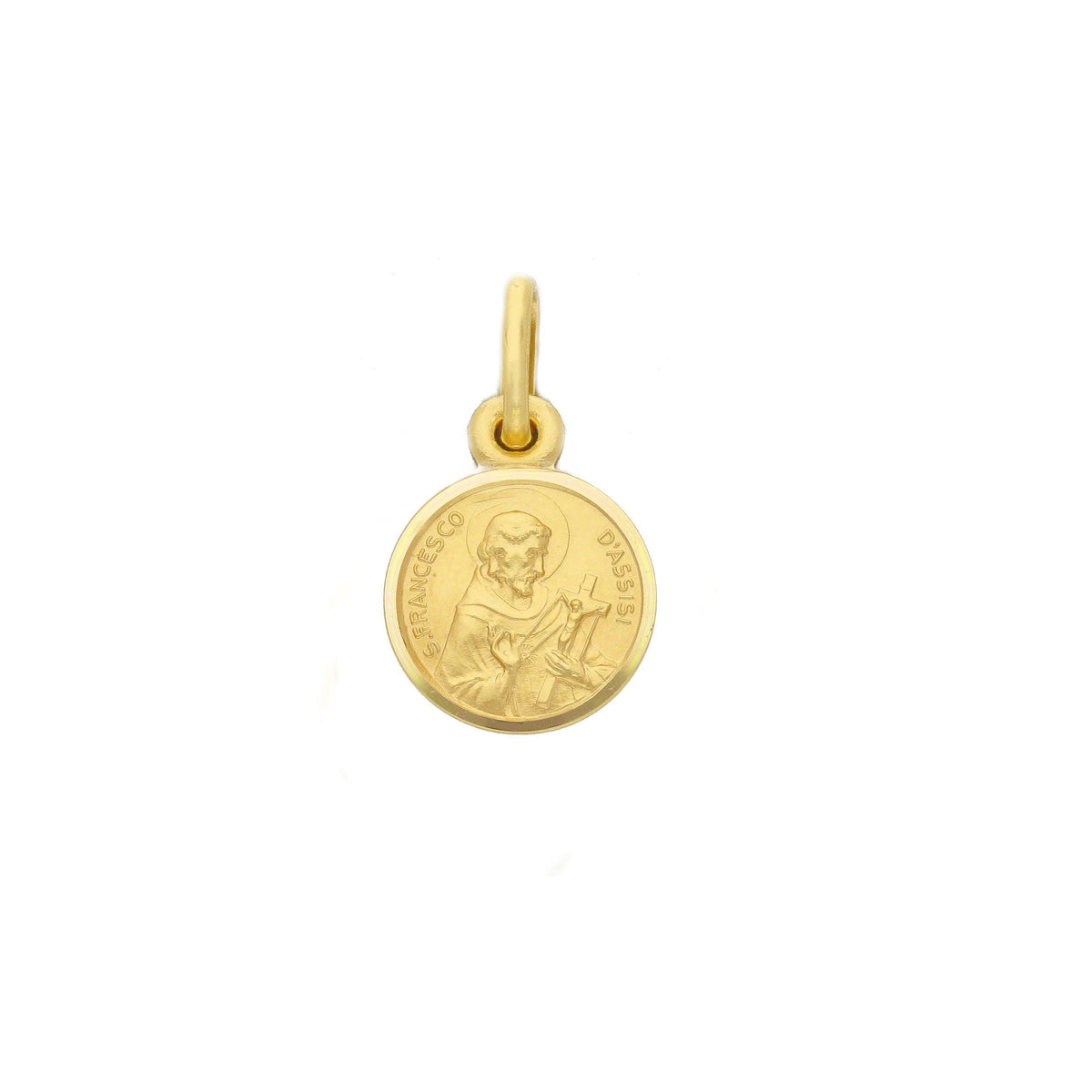 St. Rita medal in 18kt yellow gold mm. 11