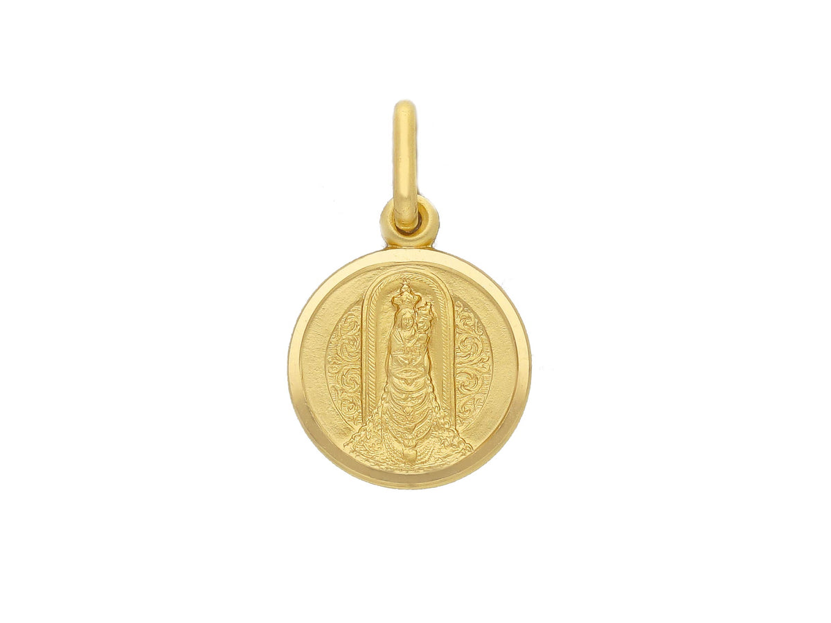 Madonna of Loreto medal in 18kt yellow gold mm. 13