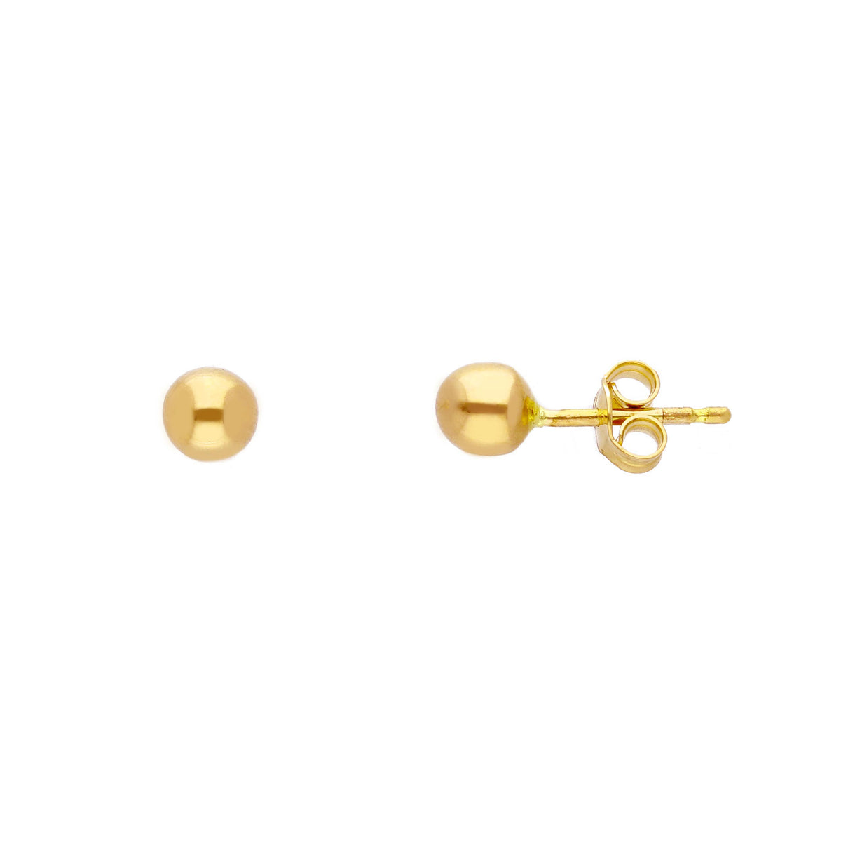 Maiocchi Gold Heart Earrings in 18kt Yellow Gold