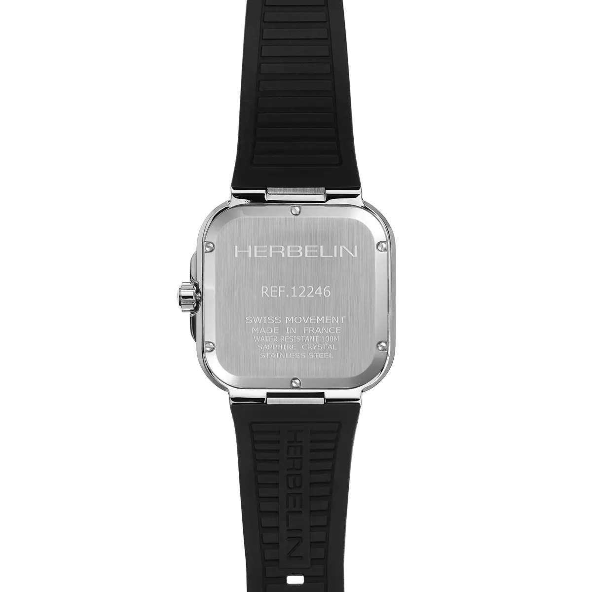 Herbelin Cap Camarat Square Quartz 39mm 12246A18CA