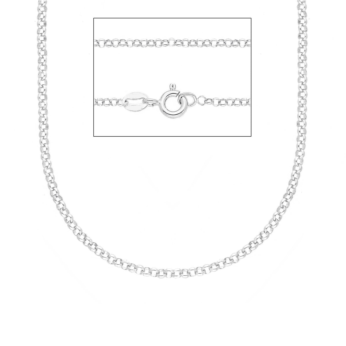 Maiocchi Silver Catena Rolò Argento cm 50