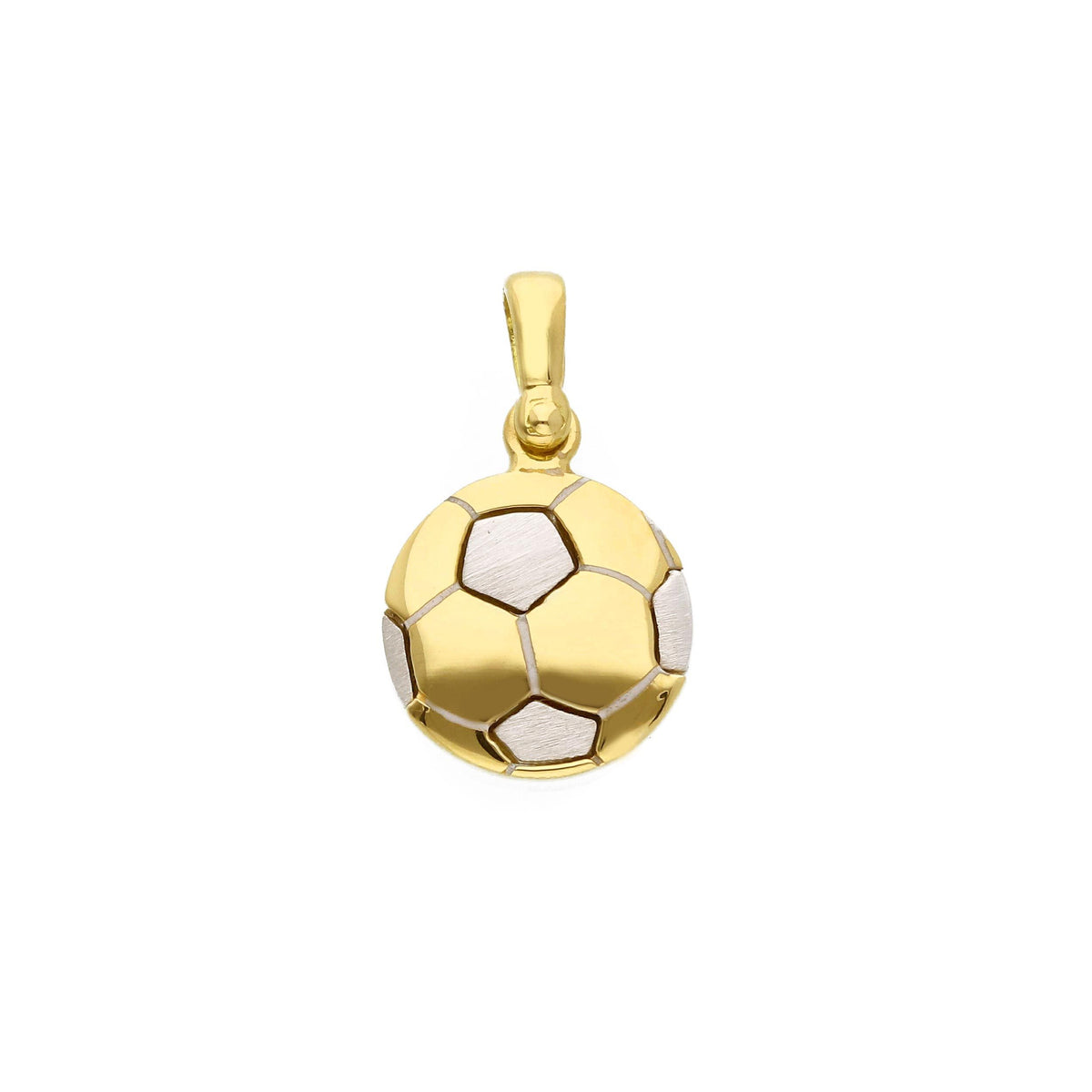 Football Ball Pendant in 18kt Yellow Gold