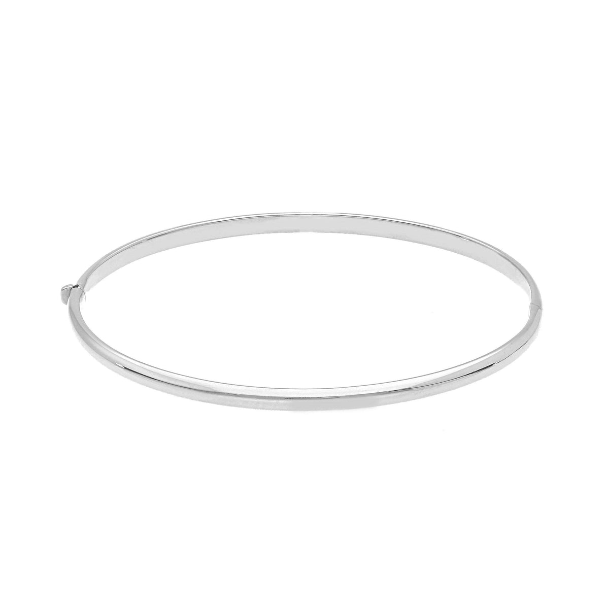 Rigid Bracelet 3 mm 18kt White Gold