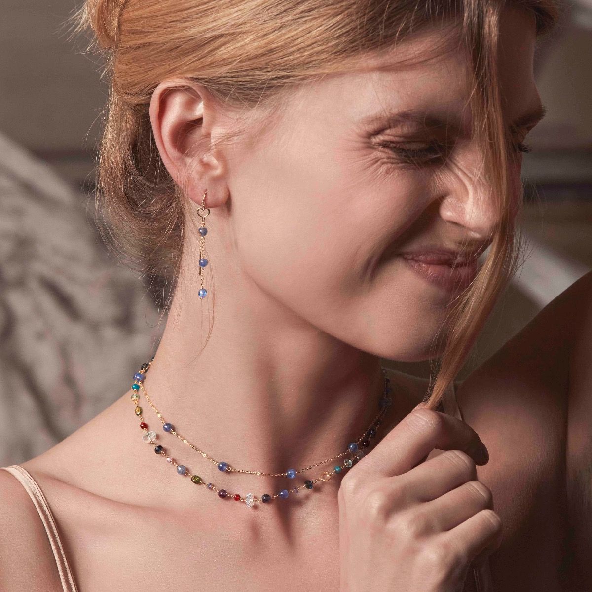 Maman et Sophie Girocollo Nuvole Blu, Oro Giallo 18kt GCNUVMXA