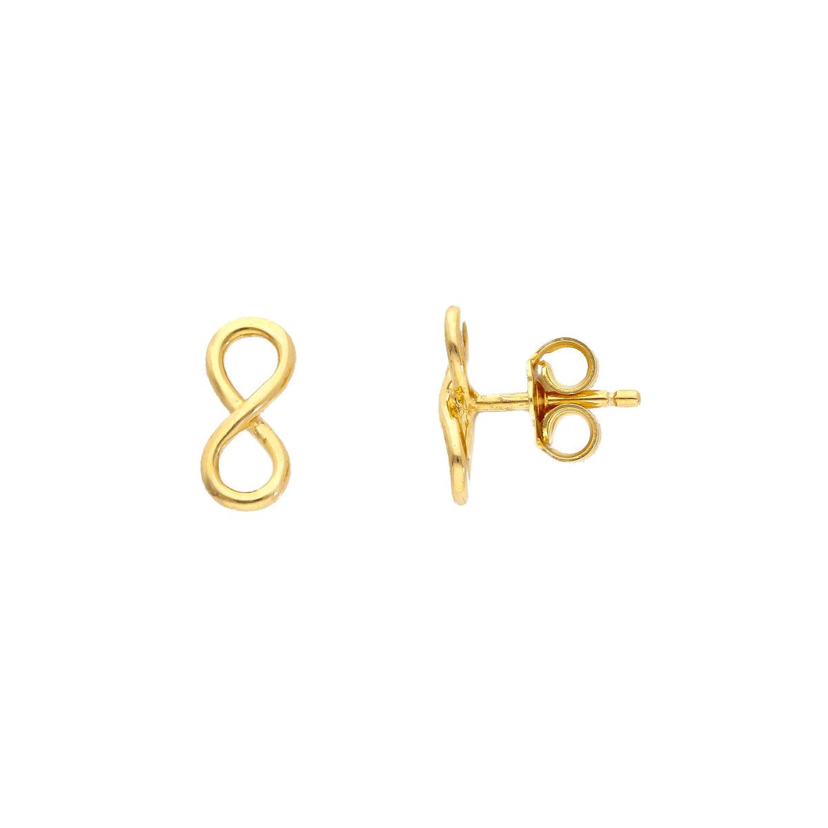 Maiocchi Gold Heart Earrings in 18kt Yellow Gold