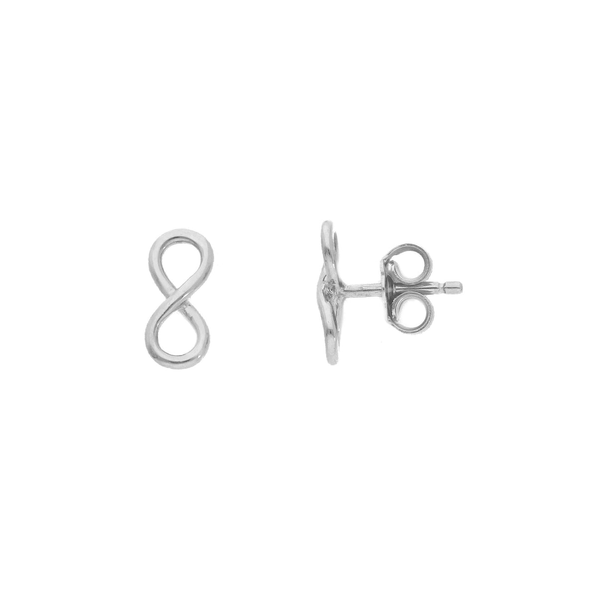 Maiocchi Gold Crown Earrings in 18kt White Gold