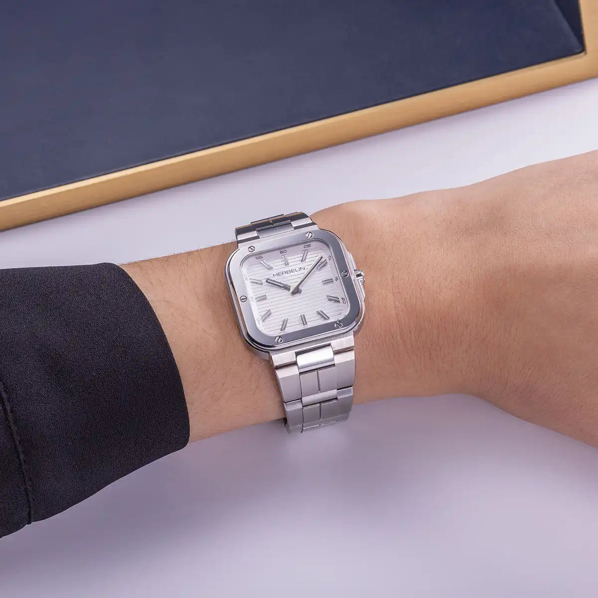 Herbelin Cap Camarat Square Quartz Lady 30mm 17546B12