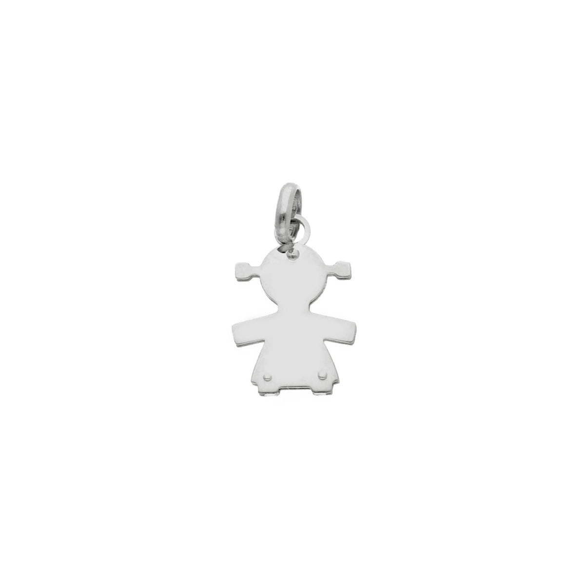 Ciondolo Bimba Piccolo in Oro Bianco 18kt