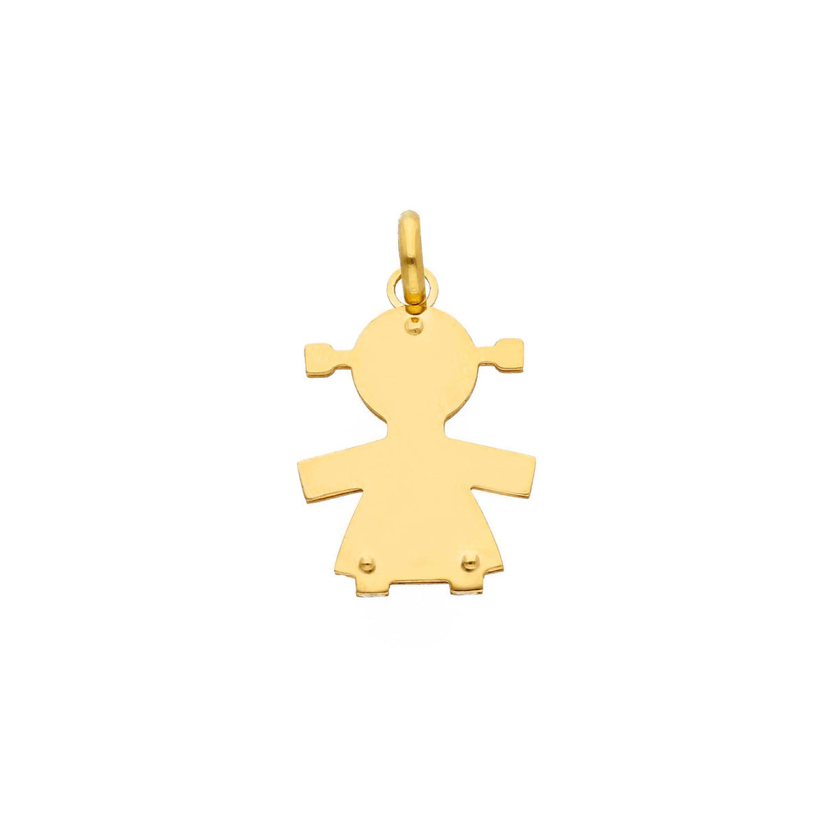 Baby Girl Pendant in 18kt Yellow Gold