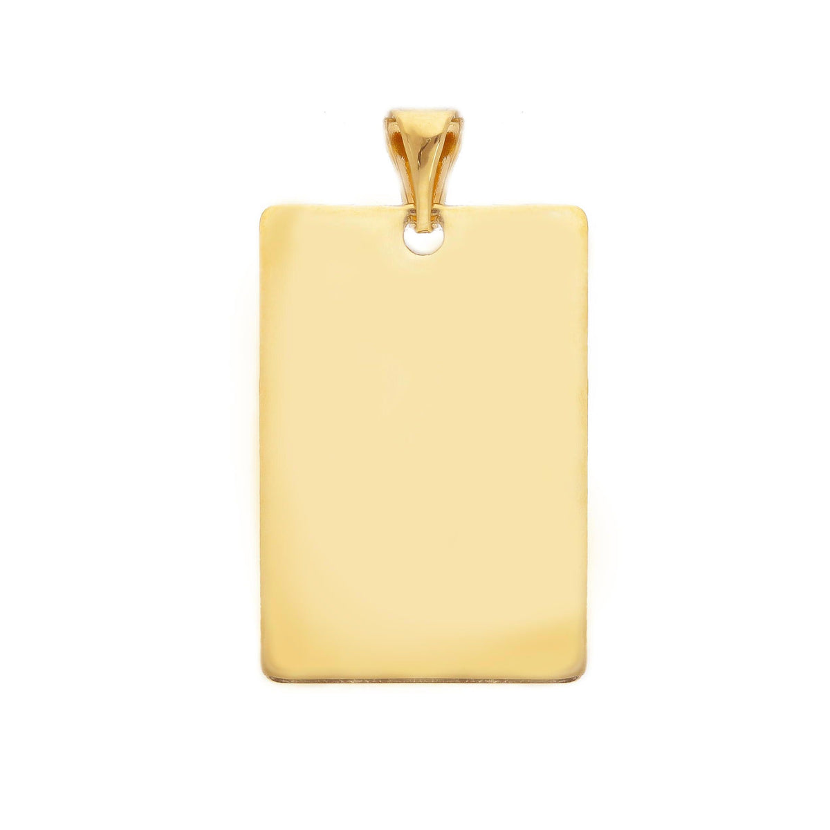 Round Medal Pendant in 18kt Yellow Gold 17mm