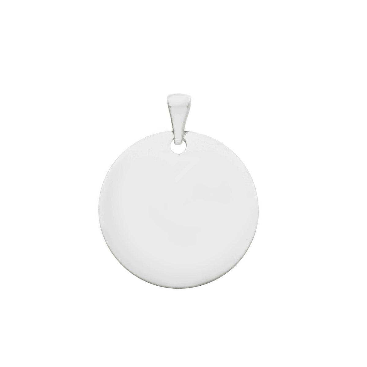 Round Medal Pendant in 18kt Yellow Gold 17mm