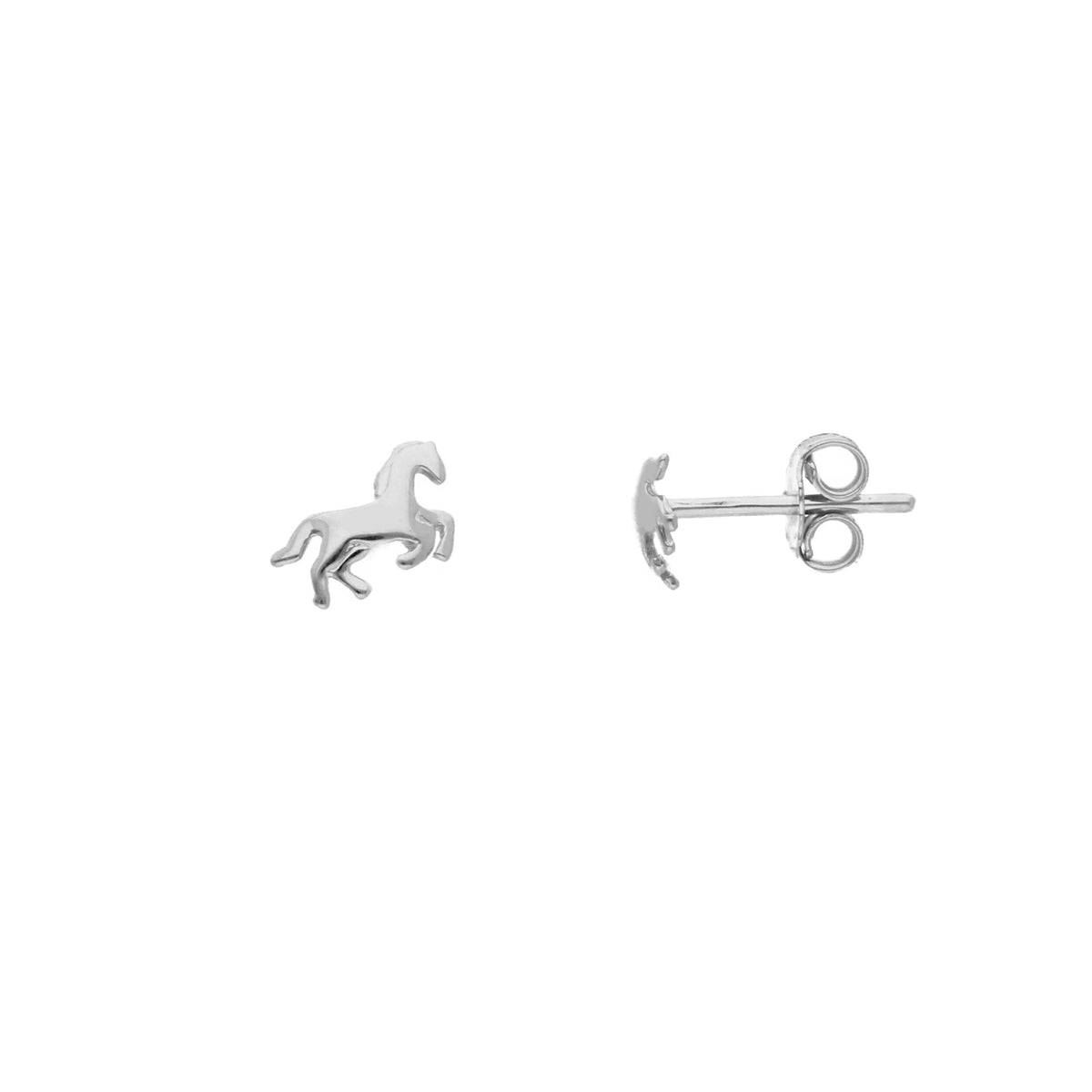 Maiocchi Gold Crown Earrings in 18kt White Gold