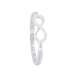  Maiocchi Milano Infinity Ring in Yellow Gold and Diamonds 0.04 ct