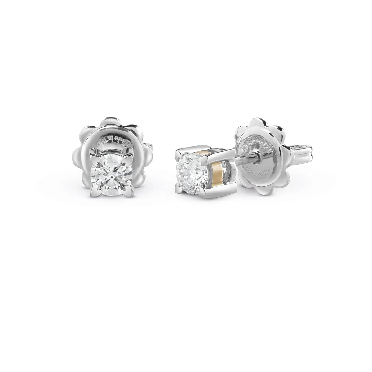 Salvini Beating Earrings in White Gold and Diamonds 0.30 Ct F