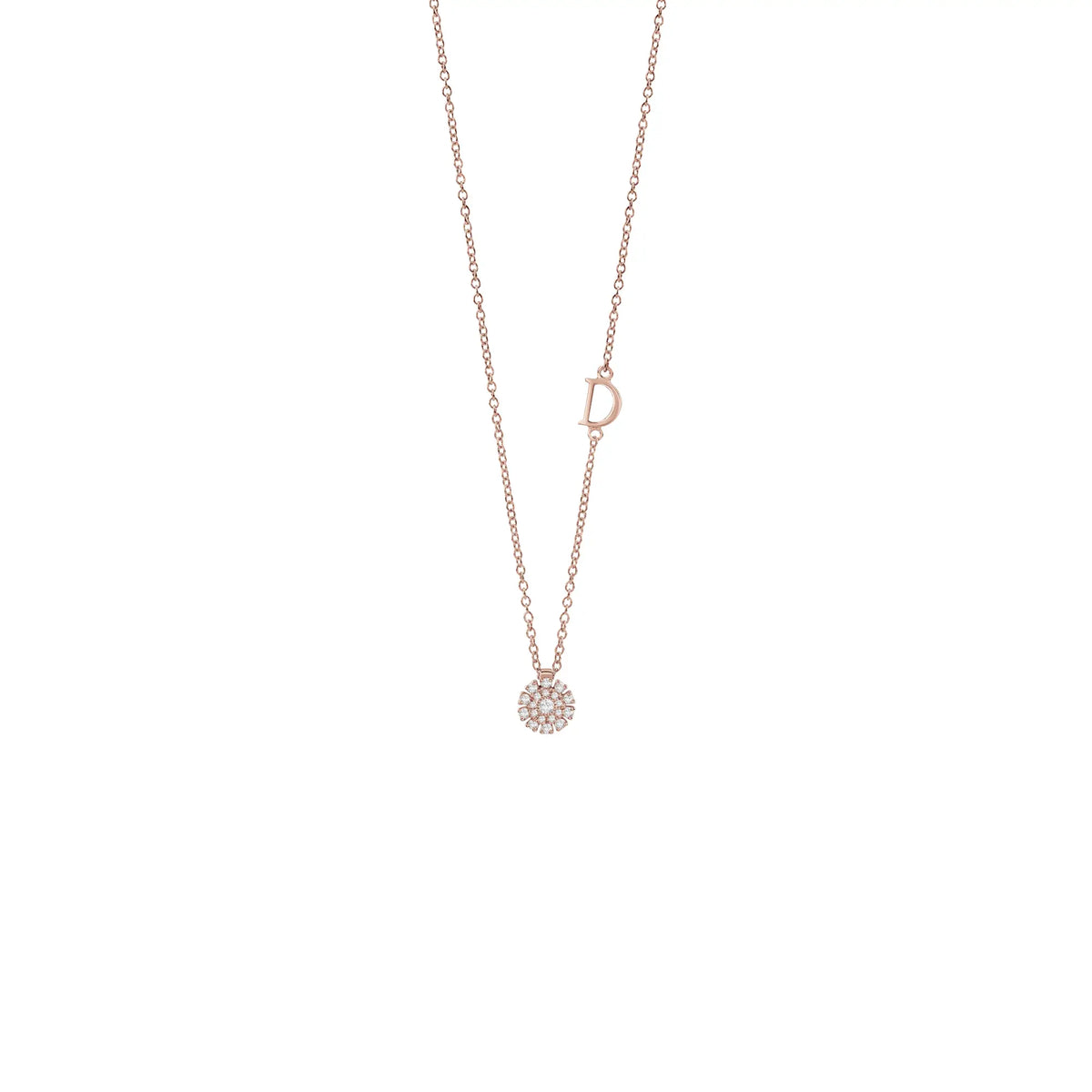 Damiani Margherita Necklace in Rose Gold and Diamonds