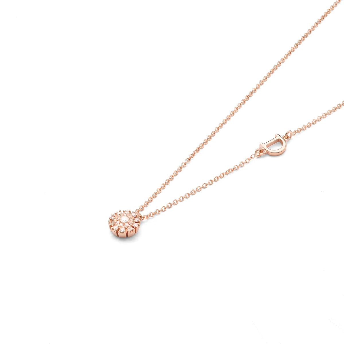 Damiani Margherita Necklace in Rose Gold and Diamonds
