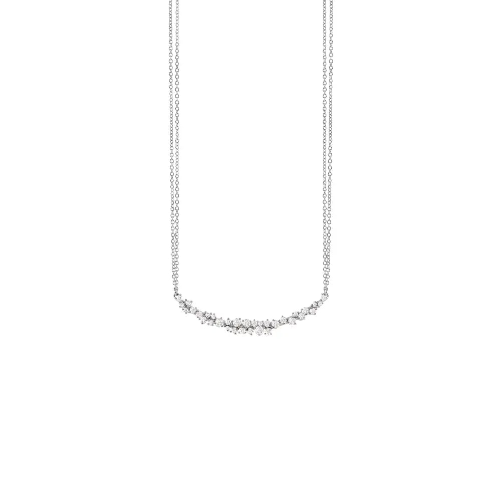 Damiani Mimosa Necklace in White Gold and Diamonds