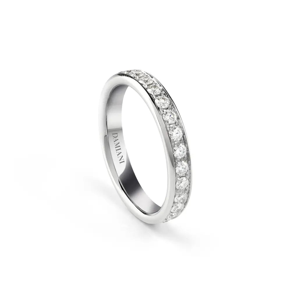 Damiani Luce wedding ring in white gold and diamonds 1.09 ct