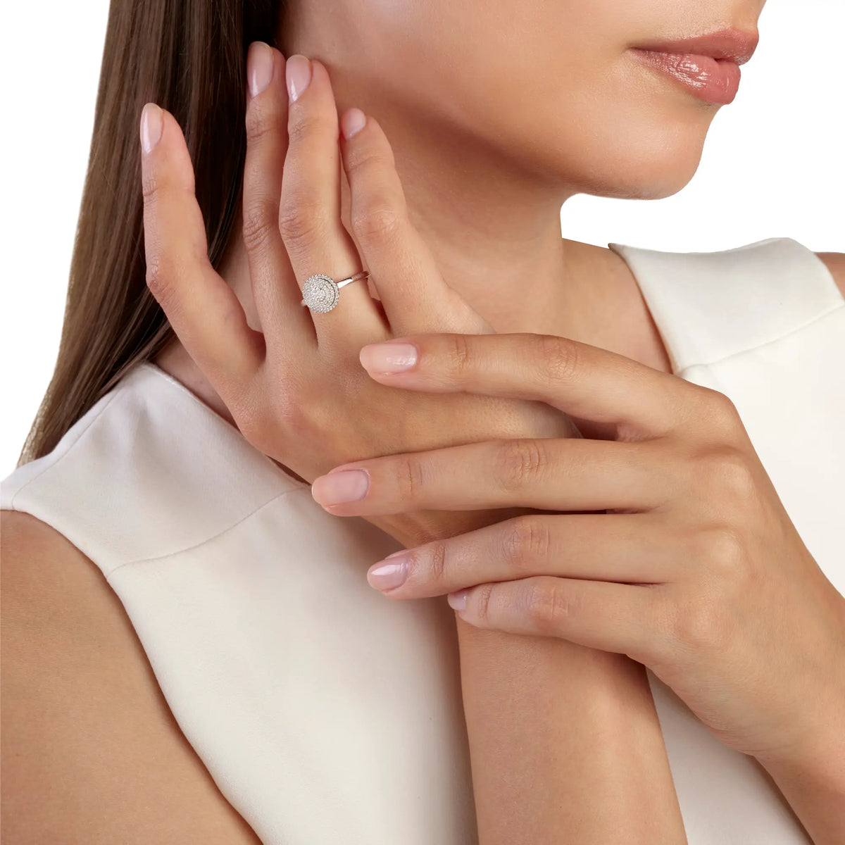 Salvini I Segni Heart Ring in White Gold and Diamonds