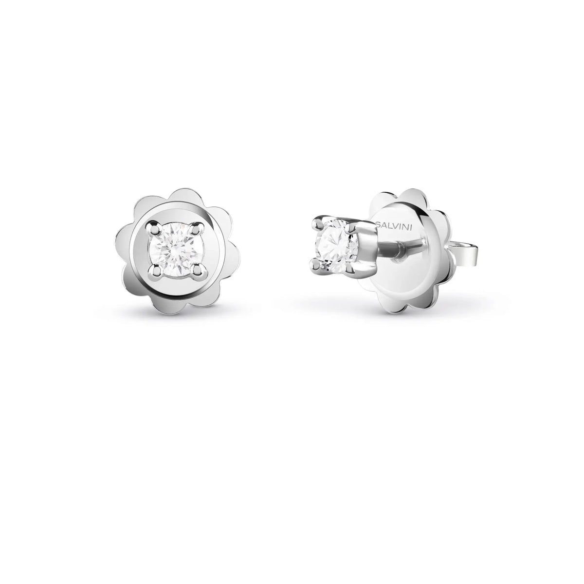 Salvini Deideria Earrings in White Gold and Diamonds 0.30 Ct