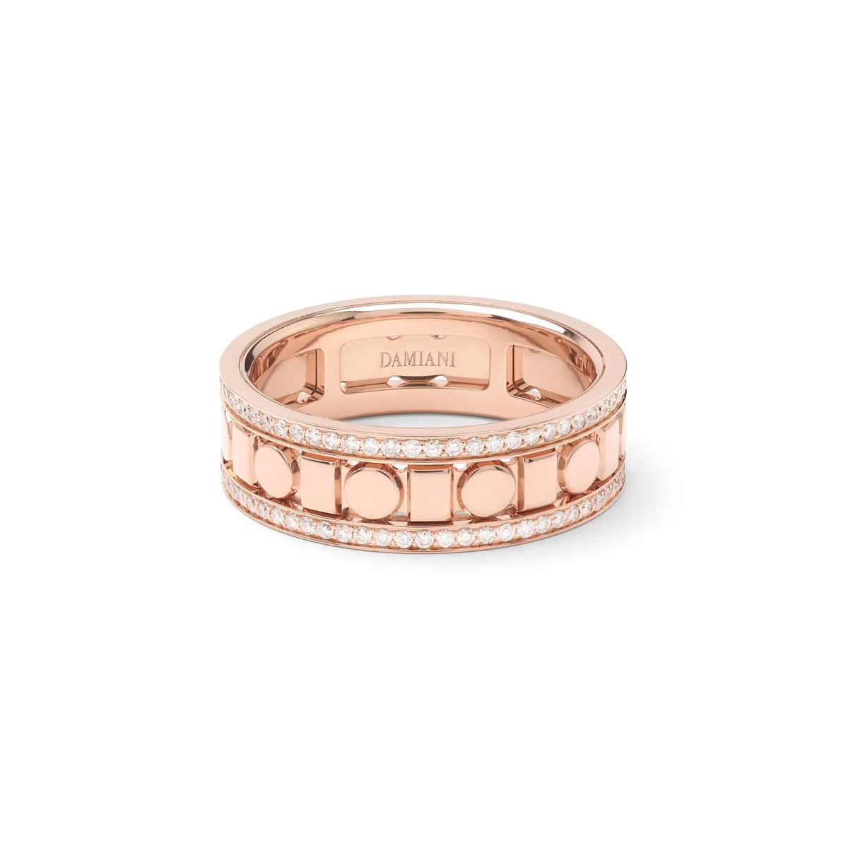 Damiani Belle Epoque Reel Ring in Rose Gold and Diamonds