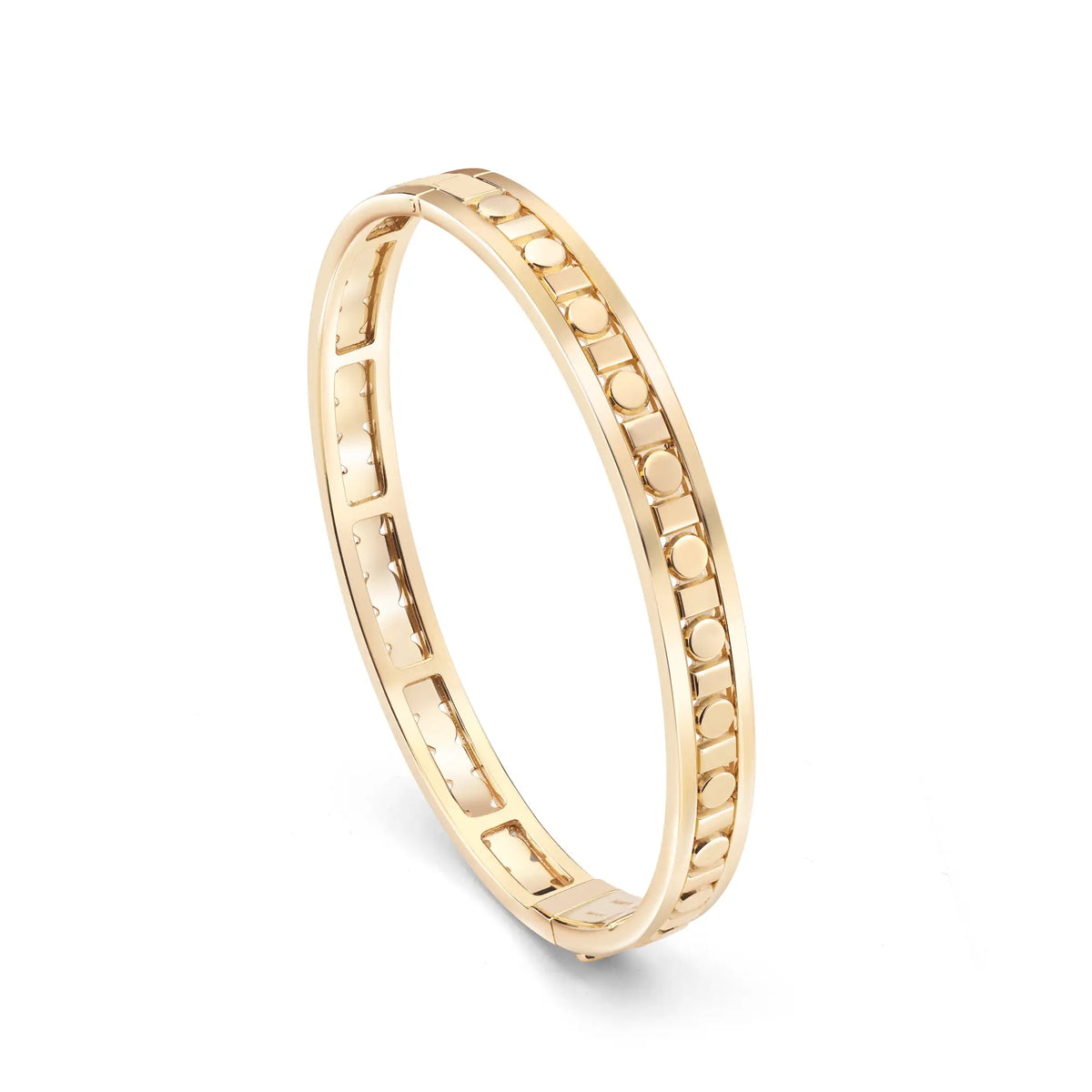 Damiani Belle Epoque Reel Rigid Bracelet in Yellow Gold