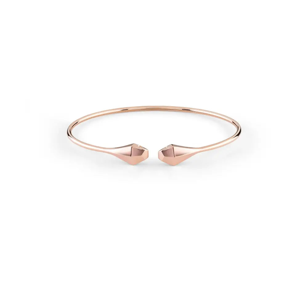 Salvini Rose Gold EVA and Red Hybrid Ceramic Bracelet