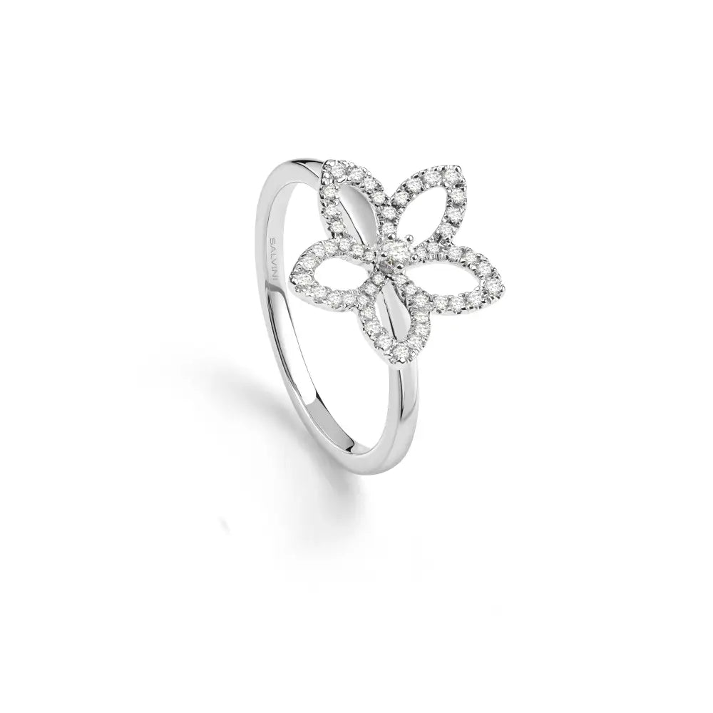 Salvini Magia Garden Ring in White Gold and Diamonds 0.25 ct