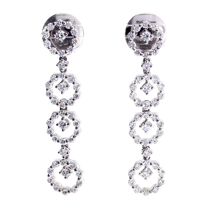 Damiani Juliette Earrings in White Gold and Diamonds