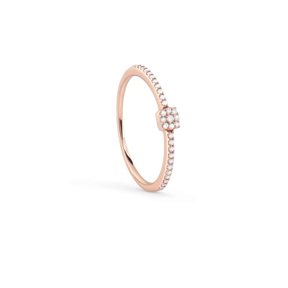 Salvini Bagliori Ring in Rose Gold and Diamonds