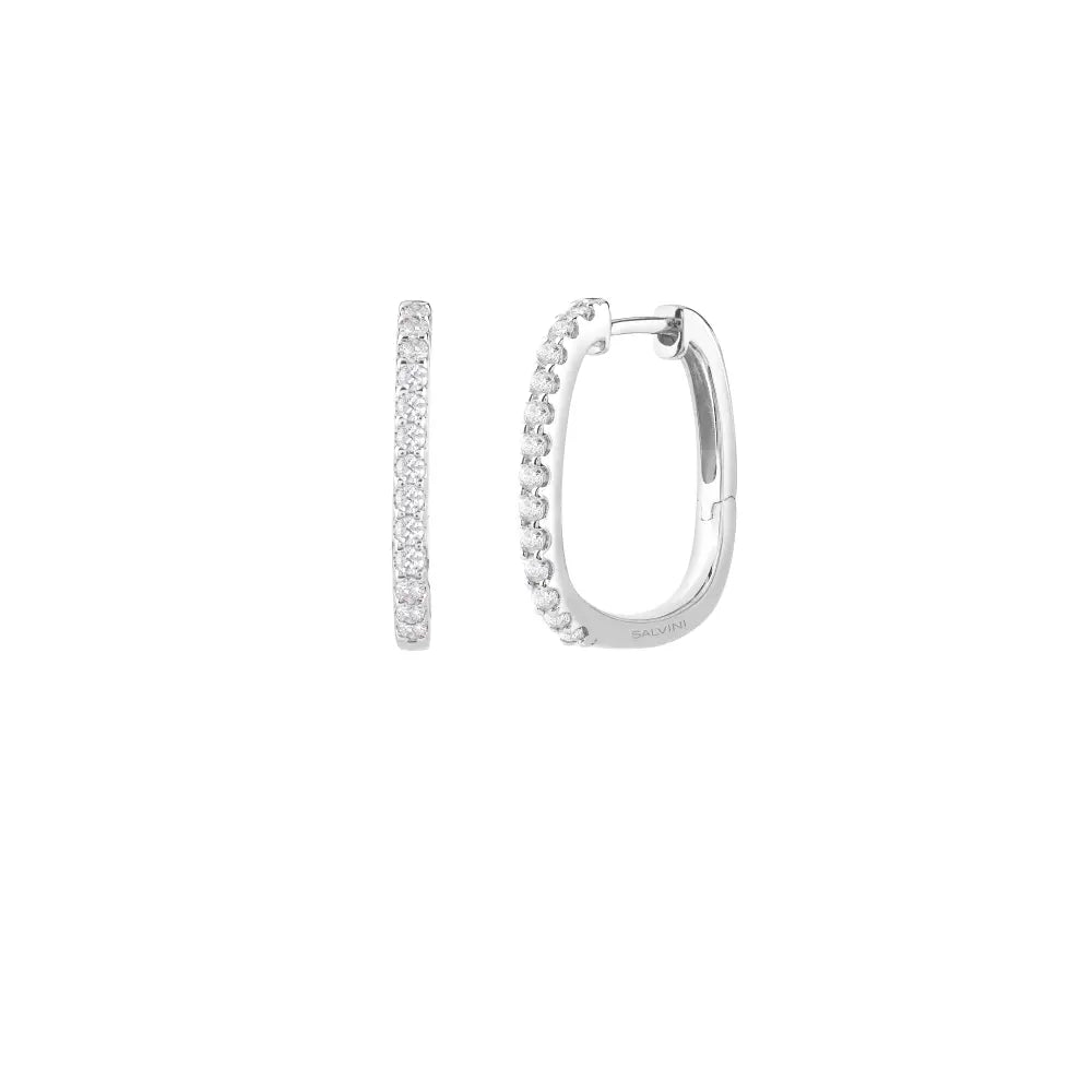 Salvini Bagliori Earrings in White Gold and Diamonds