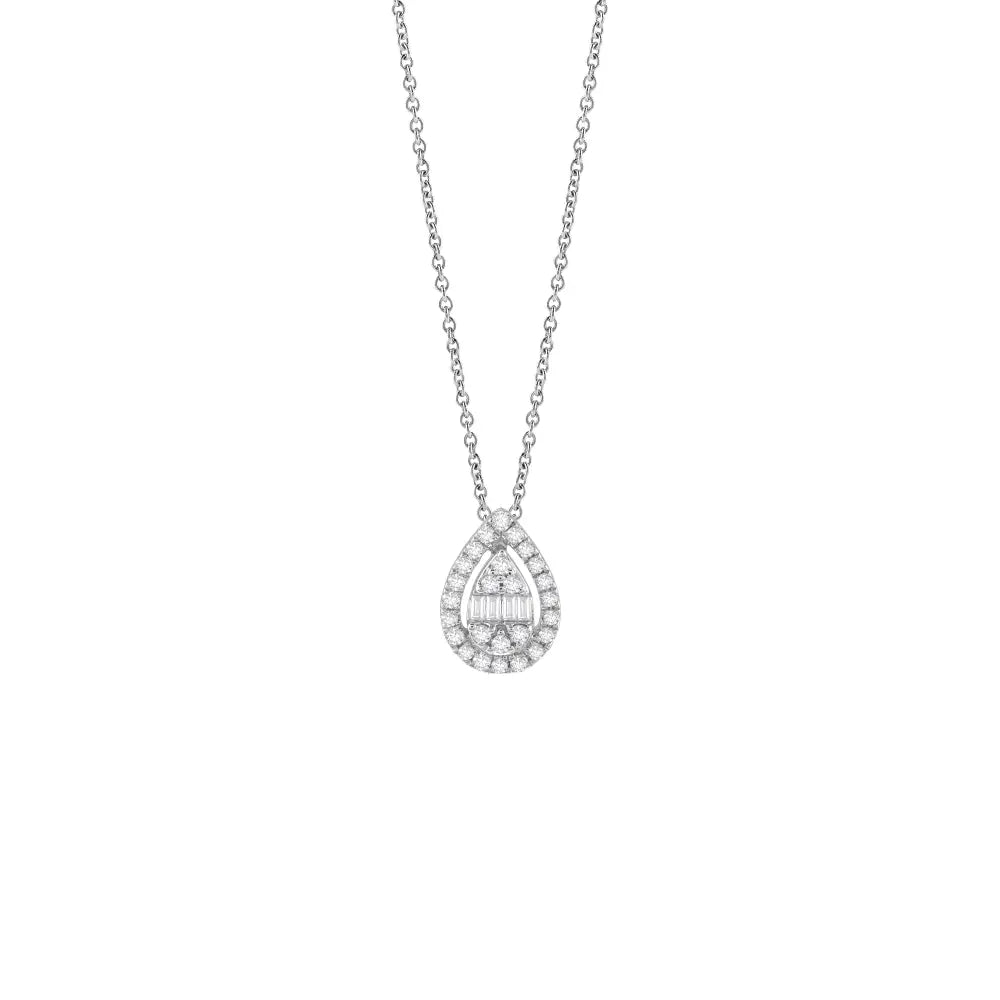 Salvini Magic Necklace in White Gold and Diamonds 0.20 ct