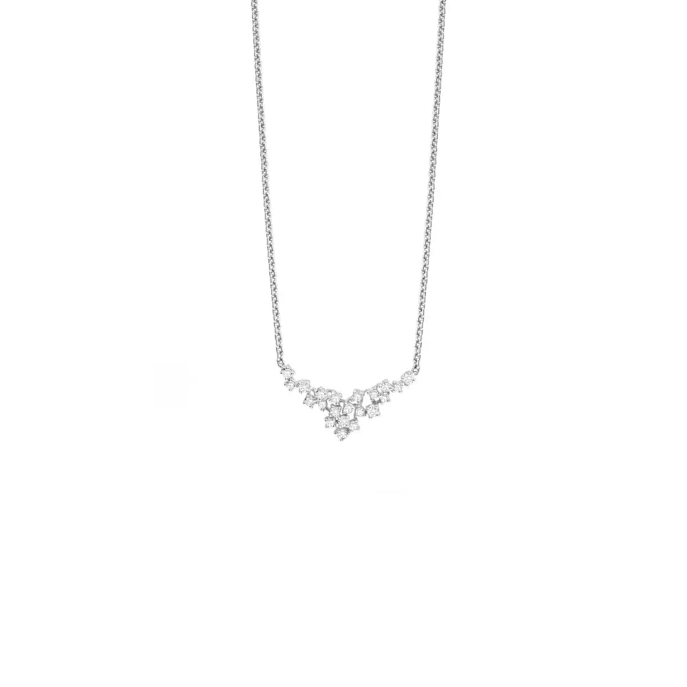 Damiani Mimosa Necklace in White Gold and Diamonds