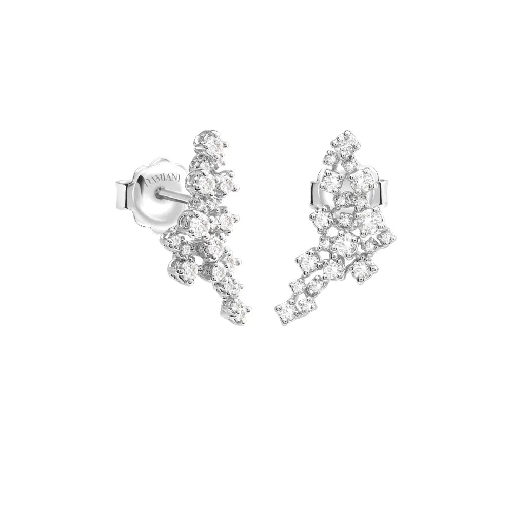 Damiani Mimosa Earrings in White Gold and Diamonds