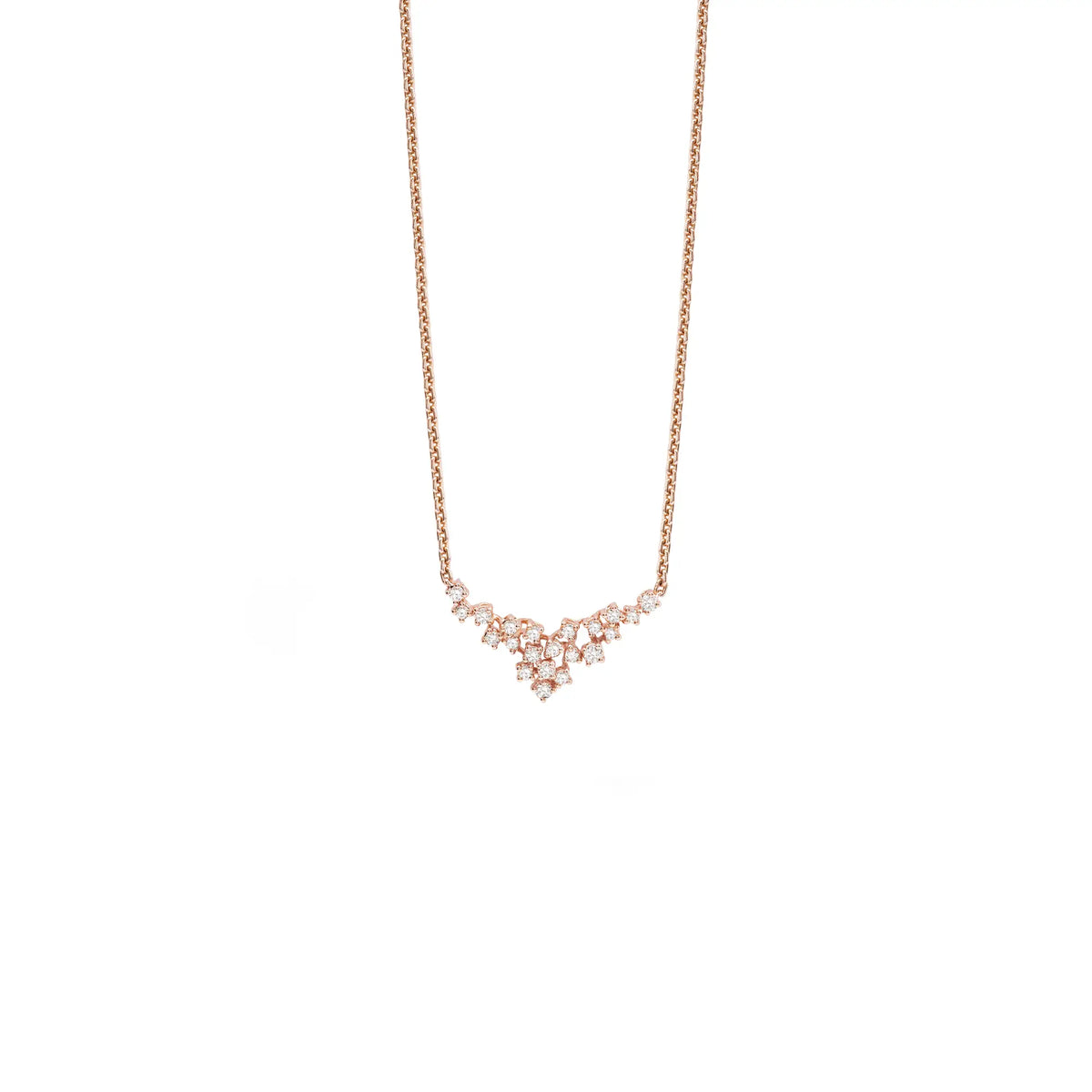 Damiani Mimosa Rose Gold and Diamond Necklace
