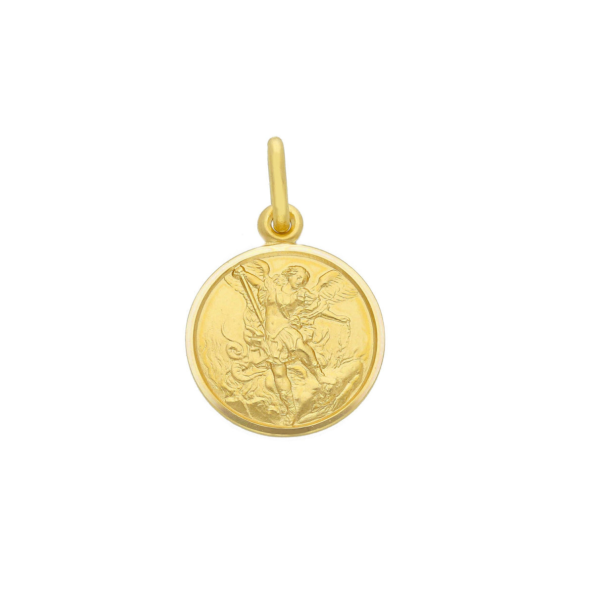 St. Rita medal in 18kt yellow gold mm. 11