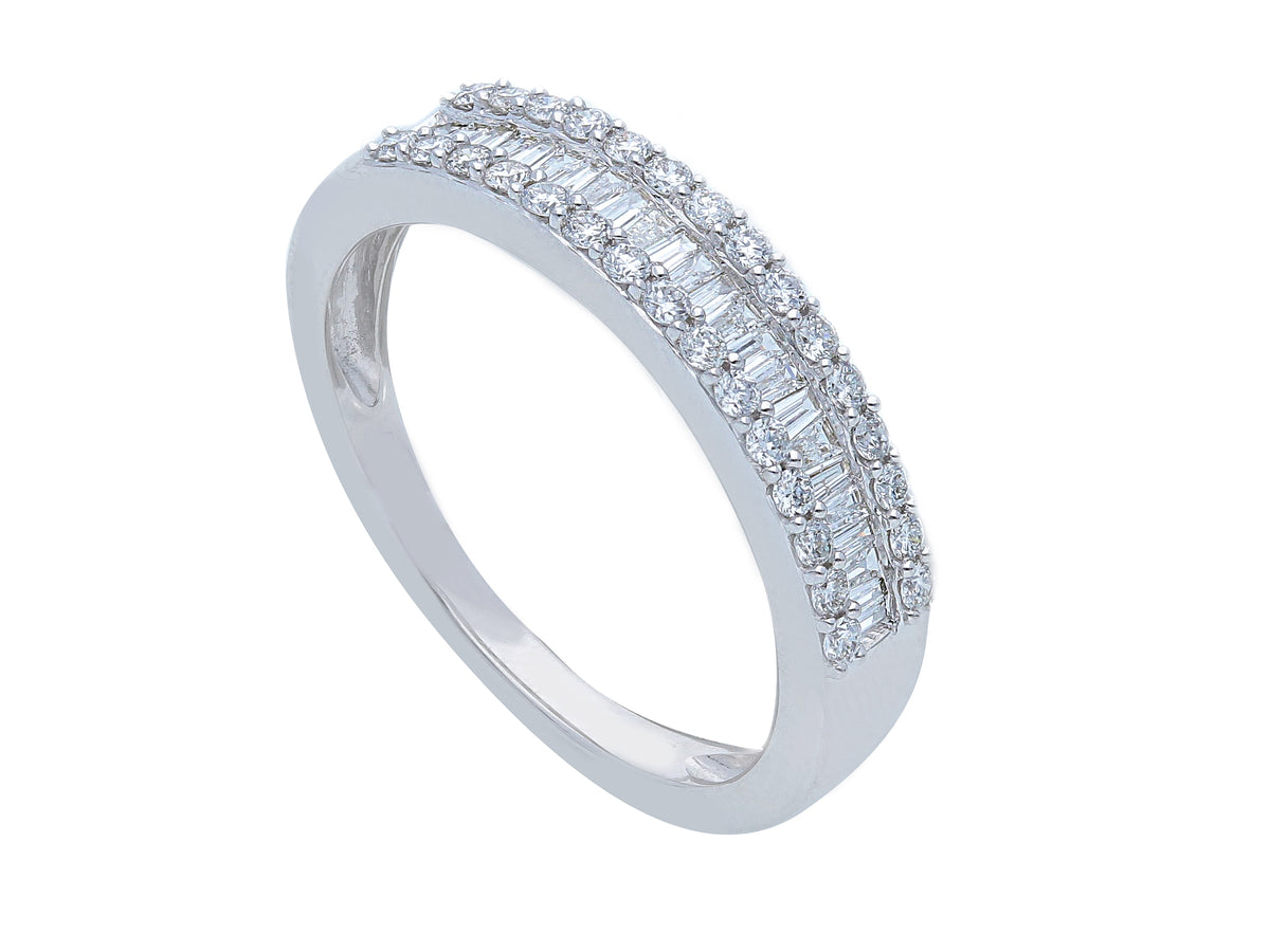 Maiocchi Milano Ring in White Gold and Diamonds 0.50 ct