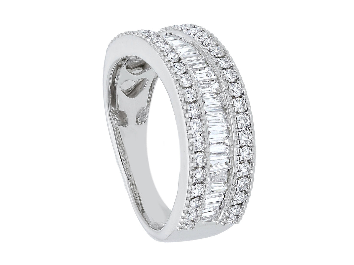 Maiocchi Milano Anello Oro Bianco e Diamanti ct 1,00