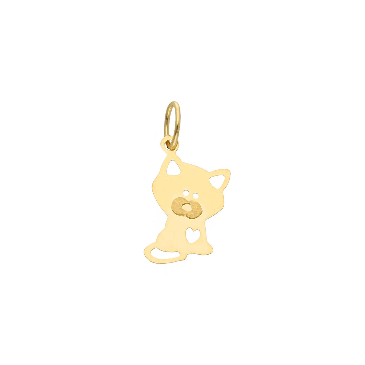 Dog Pendant in 18kt Yellow Gold