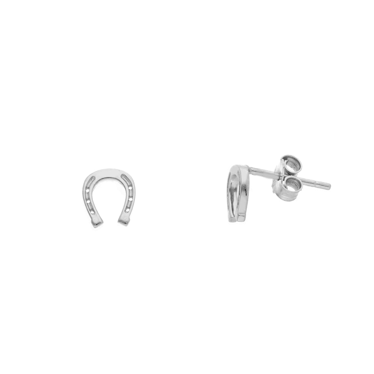 Maiocchi Gold Crown Earrings in 18kt White Gold