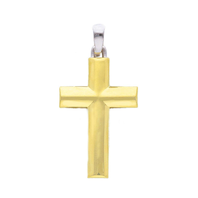 Croce in Oro Giallo e Bianco 18kt