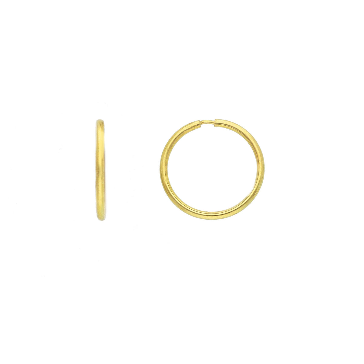 Maiocchi Silver Orecchini a Cerchio 10 mm Dorato