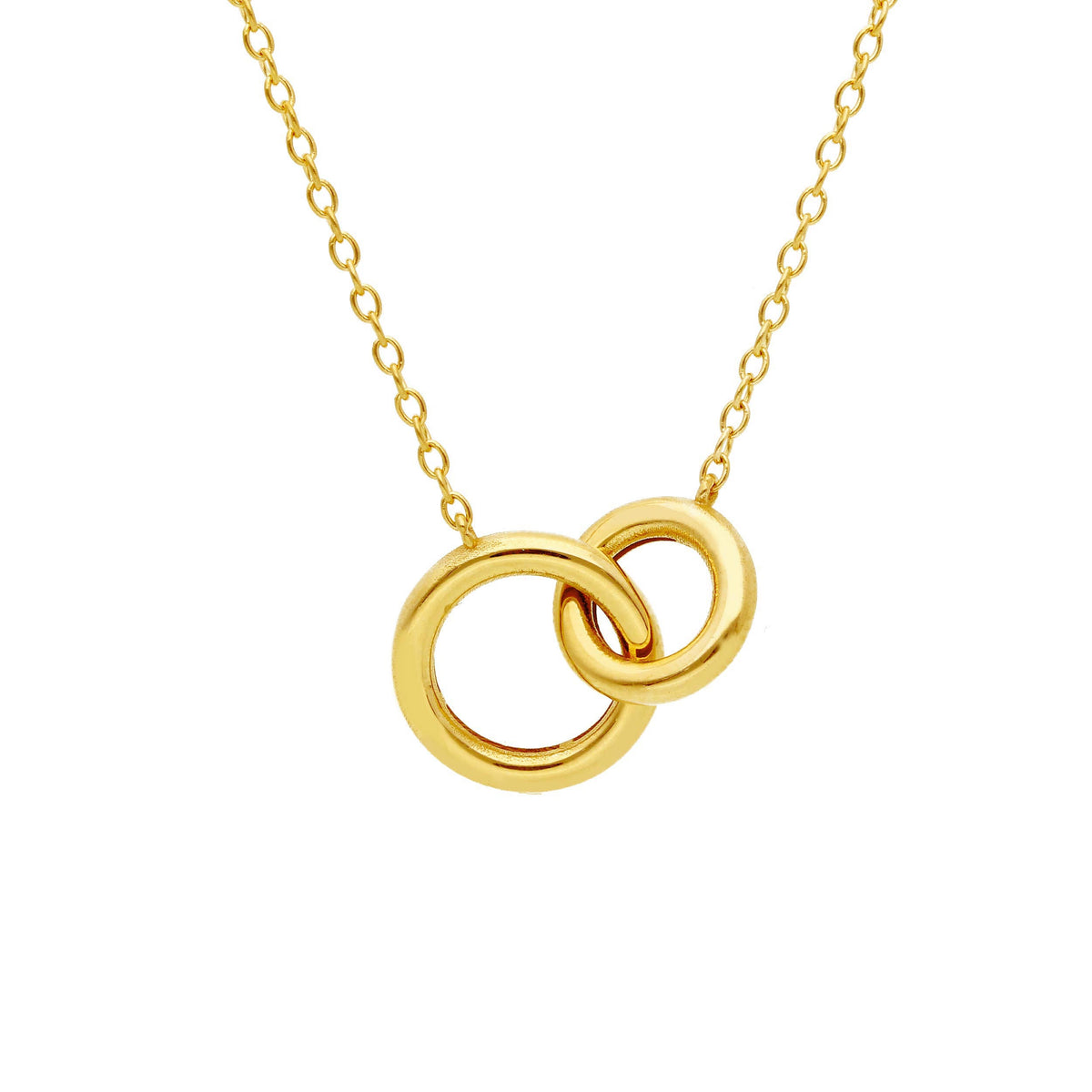 Girocollo Cerchi Intrecciati in Oro Giallo 18kt