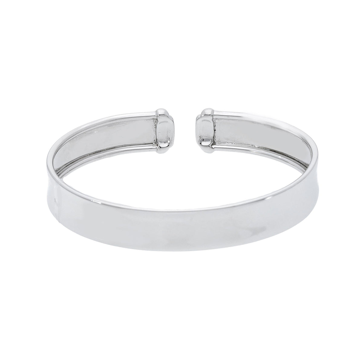 Maiocchi Silver Rigid Open Bracelet Silver 10 mm