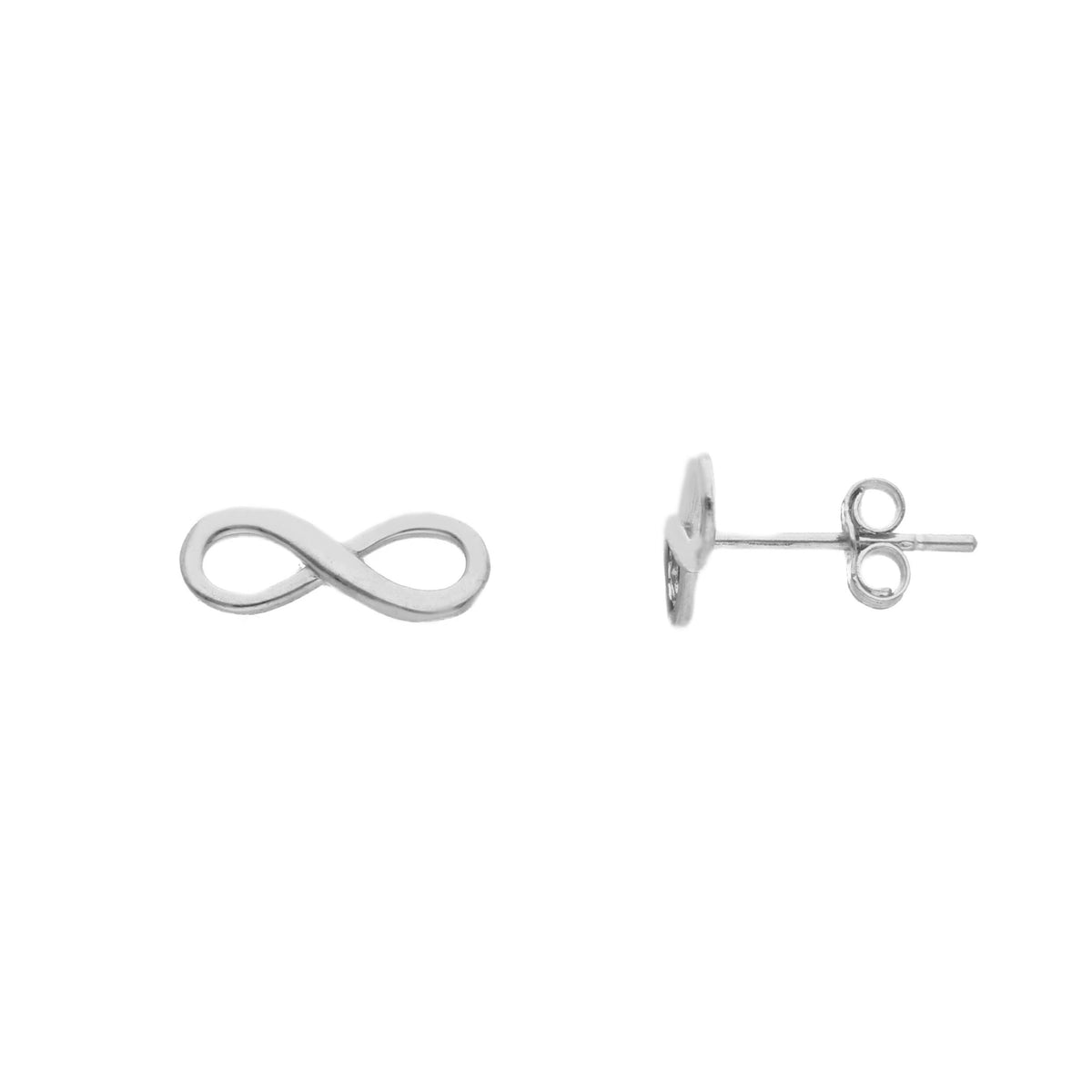 Maiocchi Gold Crown Earrings in 18kt White Gold