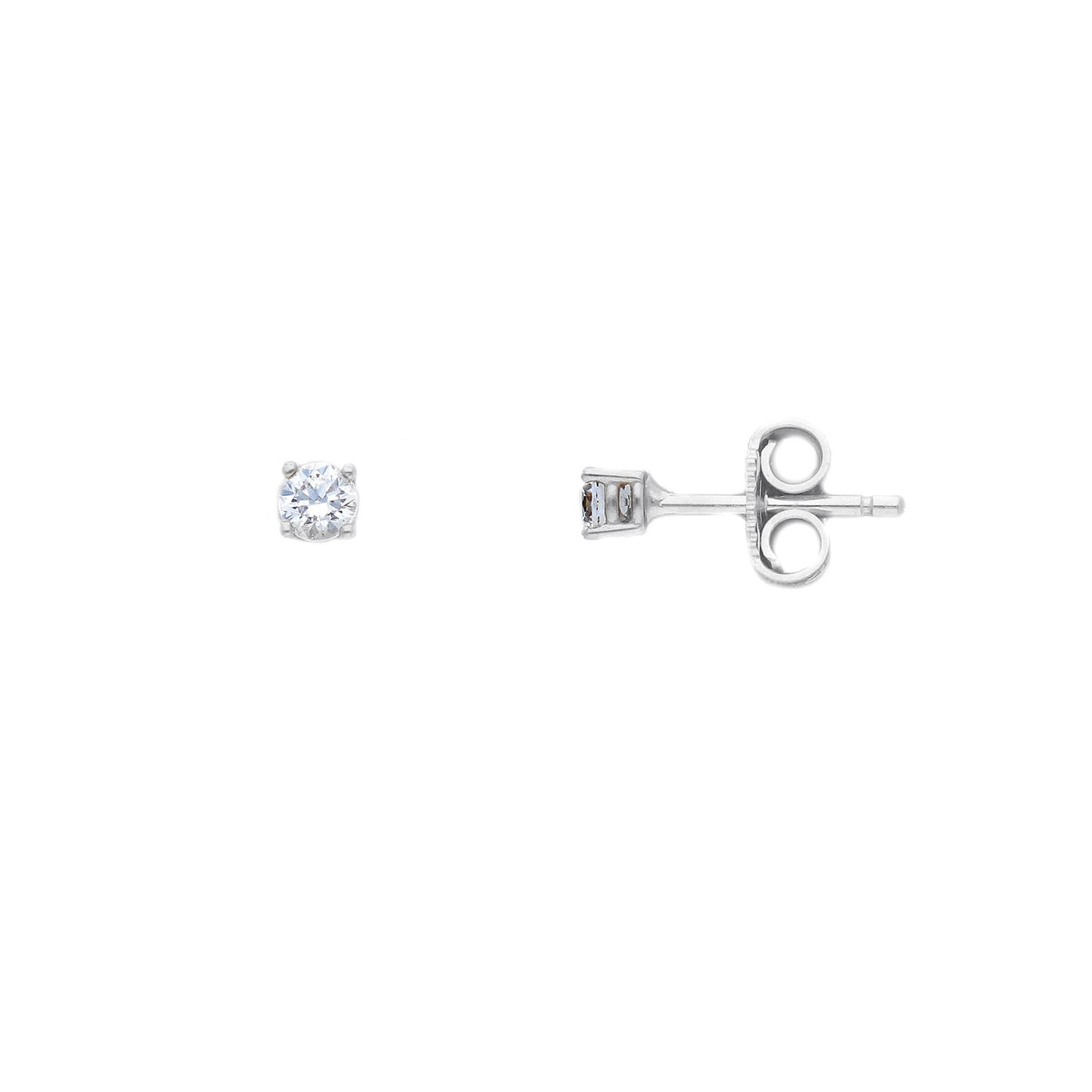 Maiocchi Gold Crown Earrings in 18kt White Gold