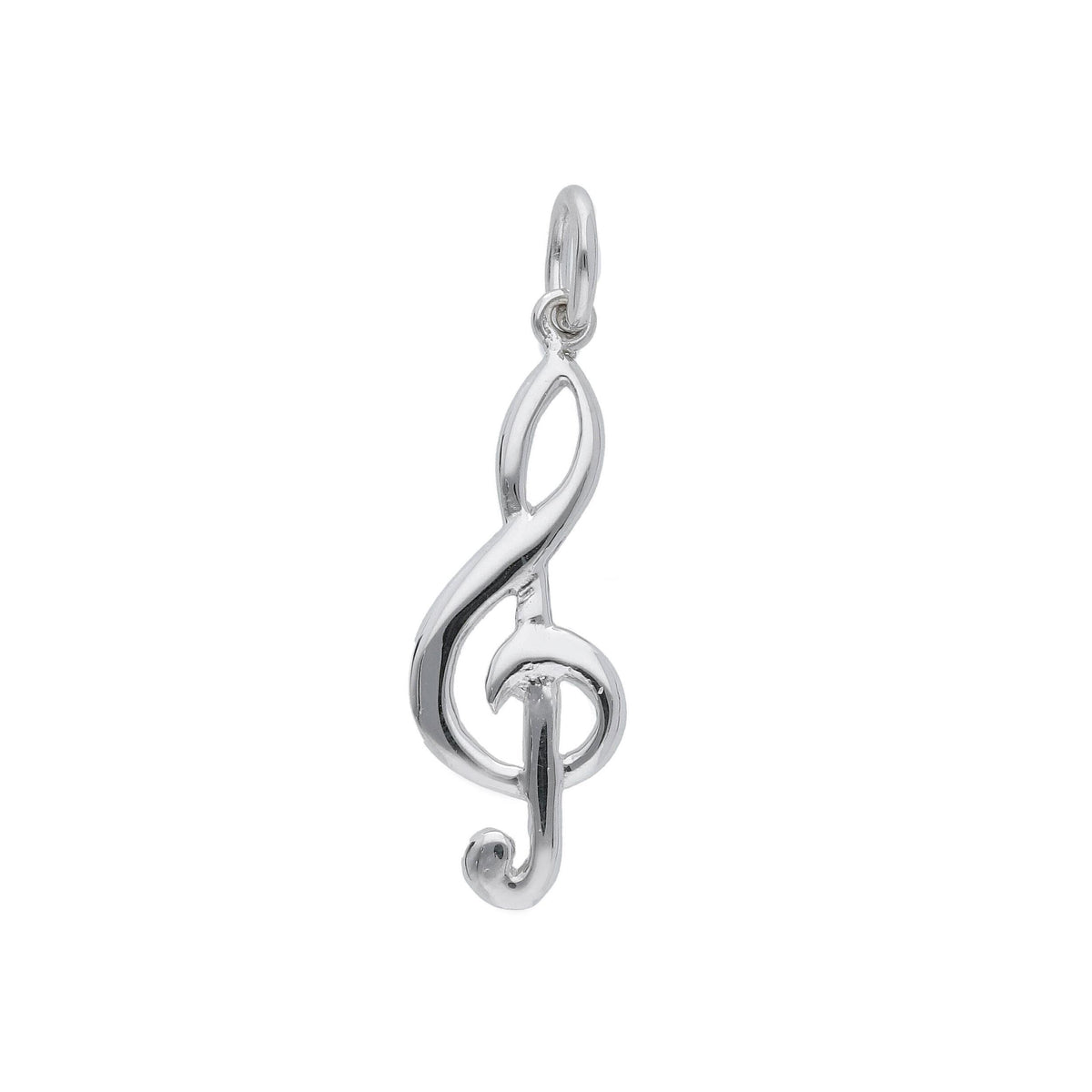 Maiocchi Silver Treble Clef Pendant Silver